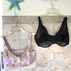 Two NEW Bras w/o tag Wacoal & Whimsy 38DDD